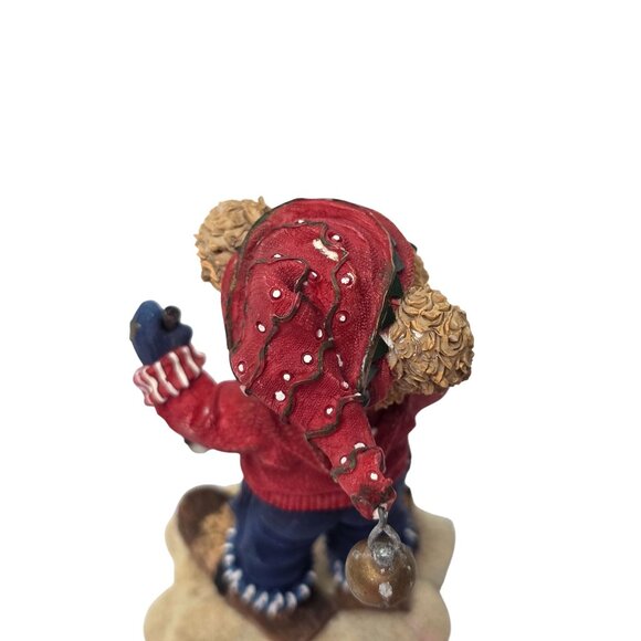 Kuddles Korner Bear Skiing Figurine Statue January 11804 Home Interiors 2002 - Picture 6 of 10